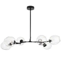 Lampa wisząca MODERN ORCHID-6 transparentno czarna 130 cm ST-1232-6 black transparent Step into Design