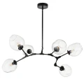 Lampa wisząca MODERN ORCHID-6 transparentno czarna 130 cm ST-1232-6 black transparent Step into Design