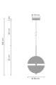 Lampa wisząca SFERA-1 LED złota 20 cm MP0094-1 Step into Design