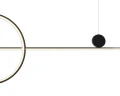 Lampa wisząca NEW AGE LED 120 cm - oprawa sufitowa czarna MP0082-L120 Step into Design