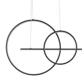 Lampa wisząca NEW AGE LED 120 cm - oprawa sufitowa czarna MP0082-L120 Step into Design