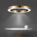 Lampa wisząca CIRCLE 80 cm - LED, ring tytanowy  ST-8848-80 black Step into Design