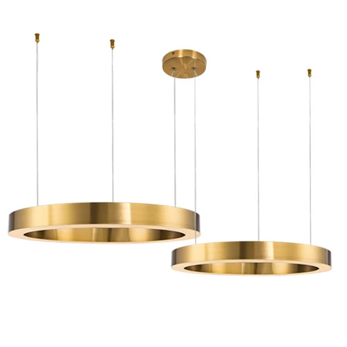 Lampa wisząca CIRCLE 40+60 LED mosiądz na 1 podsufitce ST-8848-40+60 brass Step into Design