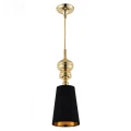 Lampa wisząca QUEEN-1 złoto czarna 18 cm MP-8846-18 black gold Step into Design