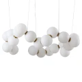 Lampa wisząca CORALLI-80 - LED, biało-mosiężna  DP0254-800 Step into Design