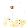 Lampa wisząca CORALLI-80 - LED, biało-mosiężna  DP0254-800 Step into Design