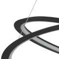Lampa wisząca SPIRELLO ledowa czarna 80 cm  ST-8826P/B Step into Design