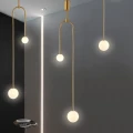 Lampa wisząca LOOP złota 123 cm  ST-8928S brass Step into Design