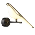 Lampa ścienna PTAK TIT, 28 cm - LED, złoto-czarna  ST-9008-W Step into Design