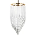 Lampa wisząca WAVE złota 60 cm kryształowa DP0339-600 gold Step into Design