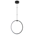 Lampa wisząca COCO 1, 40 cm - LED, czarny minimalistyczny ring ST-10339P/1H Step into Design