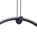 Lampa wisząca COCO 1, 40 cm - LED, czarny minimalistyczny ring ST-10339P/1H Step into Design