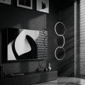 Lampa wisząca COCO 3, 40 cm - LED, czarny minimalistyczny potrójny  ring ST-10339P/3H Step into Design