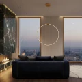 Lampa wisząca ACIRCULO 60 cm - zloty ring LED ST-10453P-D600A gold Step into Design