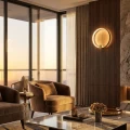 Lampa ścienna ACIRCULO LED złoty 30 cm  ST-10453W gold Step into Design