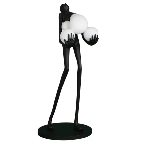 Lampa podłogowa WOMAN BLACK czarna 180 cm F9312 Step into Design