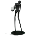 Lampa podłogowa WOMAN BLACK czarna 180 cm F9312 Step into Design