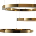 Lampa wisząca CIRCLE 80+80+80 - LED, ring złoty połysk na 1 podsufitce DN924-80+80+80 gold Step into Design