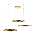 Lampa wisząca CIRCLE 60+60+60 - LED, ring złoty połysk na 1 podsufitce DN924-60+60+60 gold Step into Design