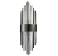 Lampa ścienna DRACO 60cm - kryształowo - czarna, styl glamour  ST-88003W-M black Step into Design