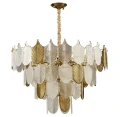 Lampa wisząca SECRET biało złota 80 cm  D824P-800 Step into Design