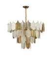 Lampa wisząca SECRET biało złota 80 cm  D824P-800 Step into Design