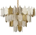 Lampa wisząca SECRET biało złota 80 cm  D824P-800 Step into Design