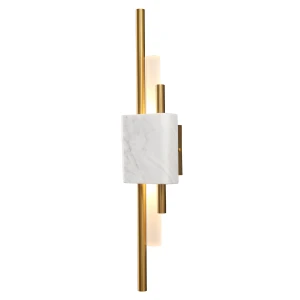 Lampa ścienna ELLIE LED 50 cm-marmurowa biało - złota ST-7007W-WHITE Step into Design