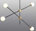 Lampa wisząca SPILLO czarno złota 92 cm ST-9389P-4 Step into Design