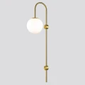 Lampa ścienna DANTE 78 cm - kinkiet złoty z białym kloszem ST-F075 Step into Design