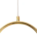 Lampa wisząca COSTA SOLO 40 cm - złoty stelaż, biały klosz DP0001A-400 gold Step into Design