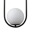 Lampa wisząca COSTA SOLO 40 cm - czarny stelaż, biały klosz DP0001A-400 black Step into Design