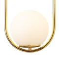 Lampa wisząca COSTA DUO 50 cm - złoty stelaż, dwa klosze DP0002-2 gold Step into Design