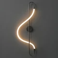Lampa ścienna ESSA 90 cm - kinkiet LED, czarny  ST-B3554 black Step into Design