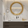 Lampa wisząca AMICI 27 cm - LED, metal, czarny ring z dekoracyjną złotą postacią ST-D7774 black Step into Design