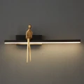 Lampa ścienna AMICI 31 cm LED czarno złota, mosiądz ST-B3578 black Step into Design