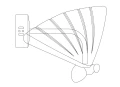 Lampa ścienna BEE LED 18 cm - złoty kinkiet dekoracyjny ST-W0612-1S Step into Design
