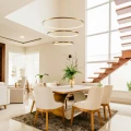 Lampa wisząca CIRCLE SLIM 40+60+80 cm - LED, ring złoty potrójny ST-10112P-3 Step into Design