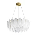 Lampa wisząca PIUMA 60 cm – biała, okrągła oprawa sufitowa	 ST-6289-6 Step into Design
