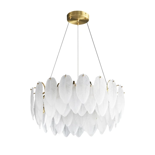 Lampa wisząca PIUMA 60 cm – biała, okrągła oprawa sufitowa	 ST-6289-6 Step into Design
