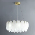 Lampa wisząca PIUMA 60 cm – biała, okrągła oprawa sufitowa	 ST-6289-6 Step into Design