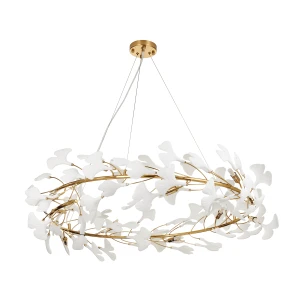 Lampa wisząca BOTANIKA 100 cm - złota, G9, regulowana, designerska XY080P-100 Step into Design
