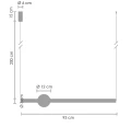 Lampa wisząca O-LINE 93 - LED, 93 cm, czarna ST-1688L-BK Step into Design