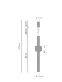 Lampa wisząca O-LINE 63 - LED, 63 cm, czarna ST-1689S-BK Step into Design