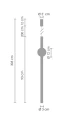 Lampa wisząca O-LINE 93 - LED, 93 cm, czarna ST-1689L BK Step into Design