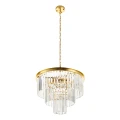 Lampa wisząca SPLENDORE 50 cm - żyrandol złoto-kryształowy DN915-50A Step into Design