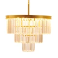 Lampa wisząca SPLENDORE 50 cm - żyrandol złoto-kryształowy DN915-50A Step into Design