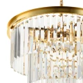 Lampa wisząca SPLENDORE 50 cm - żyrandol złoto-kryształowy DN915-50A Step into Design