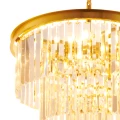 Lampa wisząca SPLENDORE 50 cm - żyrandol złoto-kryształowy DN915-50A Step into Design
