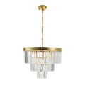 Lampa wisząca SPLENDORE 50 cm - żyrandol złoto-kryształowy DN915-50A Step into Design
